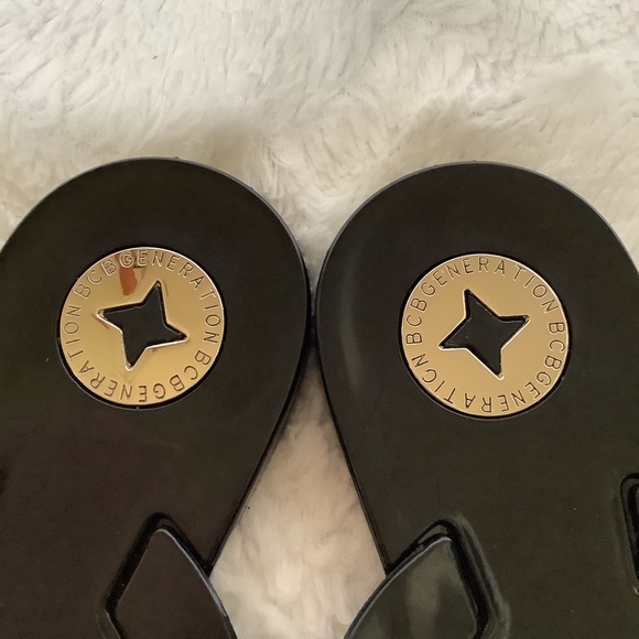 BCBG Generation Black Sandals 7.5 EU 38 - Picture 7 of 7